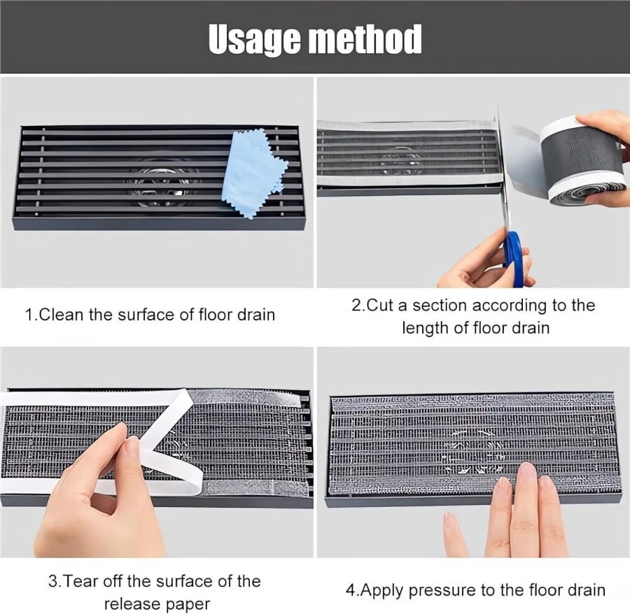 DRAIN STRAINER DISPOSABLE FLOOR DRAIN STICKER ROLL