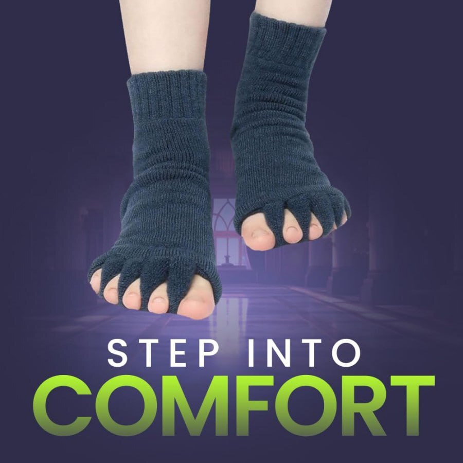 5 TOE HIGH TUBE YOGA SOCKS