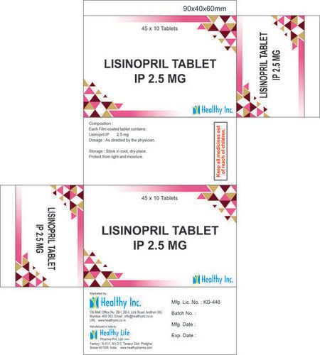 Lisinopril tablets 2.5 mg