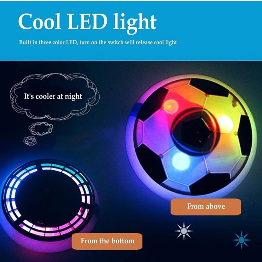 HOVER FOOTBALL WITH COLORFUL FLASHLIGHT