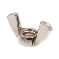 Cold Forged Wing Nut - MS Material, Size 3 mm to 16 mm, Silver Color | Polished Surface, Zinc Plated, High Quality
