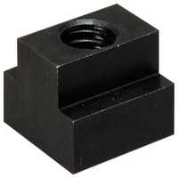 T Slot Nuts - Stainless Steel, 6 Mm Size, Black Color | High Quality, Square Head Type, Ideal For Industrial Hardware Applications