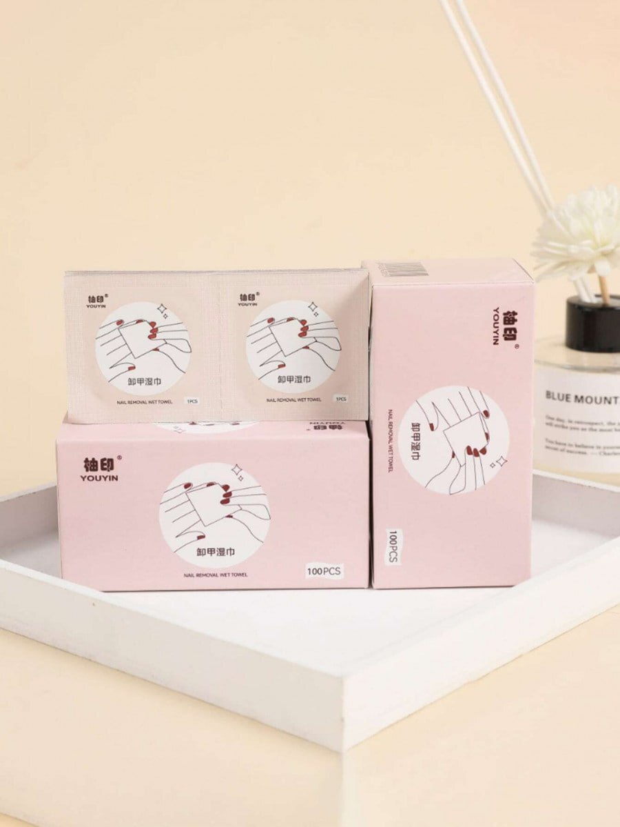 NAIL REMOVAL WET WIPES (100 PC)
