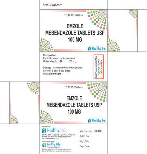 Mebendazole tablet 100mg