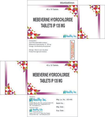 Mebeverine Hydrochloride tablets 135mg