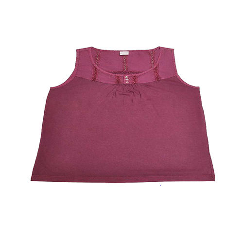 100% Cotton Women Tank Top - Color: Different Available