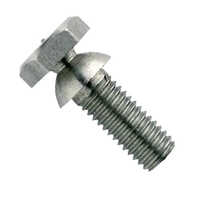 Torque Shear Structural Bolts - High Tensile Steel, 16 Mm, Silver Color, 50 Hrc Hardness, Corrosion Resistant, Polished Surface Treatment 