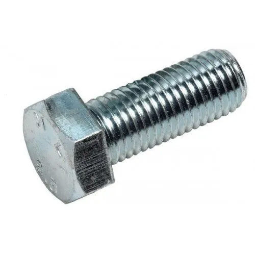 Silver Zinc Plated Hex Bolt