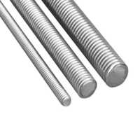 Gi Threaded Rod - Galvanised Iron, 12mm Diameter, 1 Meter Length, Polished Finish | Industrial Application, Pack Of 100