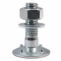 Elevator Bucket Bolts - Ms Material, Size Options: 8mm X 40mm To 12mm X 65mm | Polished Finish, Industrial Application, Silver Color