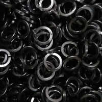 Ms Spring Washer - 8 Mm Diameter, Black Metal Coated, Polished Finish For Industrial Applications