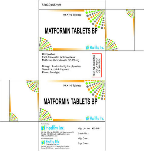 Metformin Sustained Release tablet 850mg