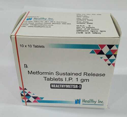 Metformin Sustained Release Tablets 1 Gm