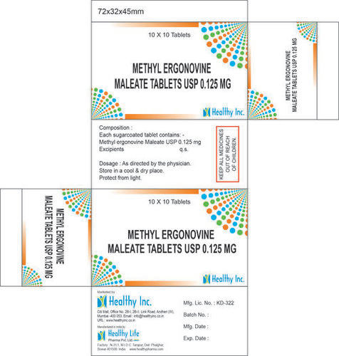 Methyl Ergonovine Maleate 0.125mg tablet