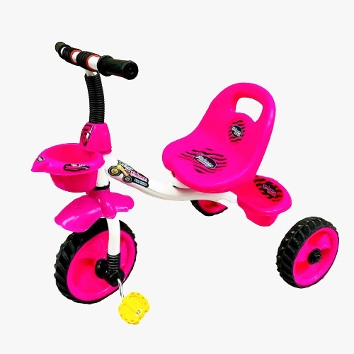 Color Rambo - Plastic, 60x40x30 cm, Pink | Child's Toy, Durable, Easy to Use, Fun Ride, Suitable for Toddler's Outdoor Play (Ages 2-5), 10" Wheels