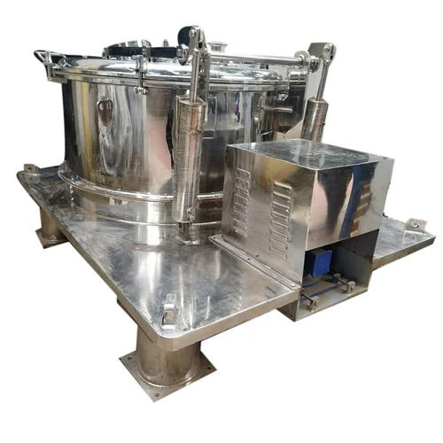 Four Point Bottom Discharge Centrifuge Machine - Color: Silver