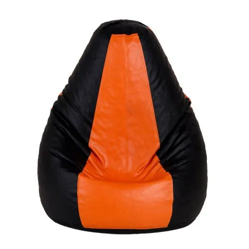 Black Orange Bean Bag Cover