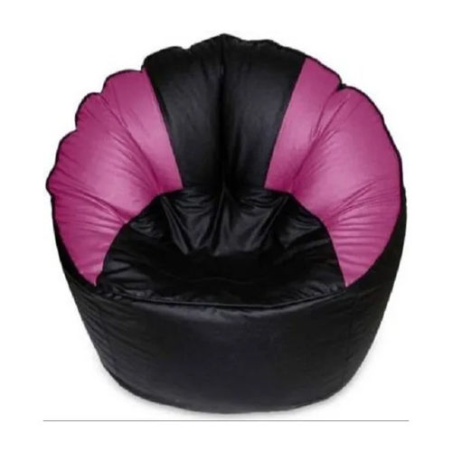 Black And Pink Sofa Chair Bean Bag Cover Without Beans