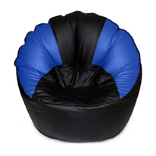 Black And Blue Sofa Chair Bean Bag Cover Without Beans