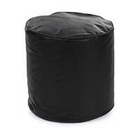 Black Pouffe Bean Bag Cover
