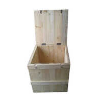 Glossy Lamination Hinges Wooden Packing Box