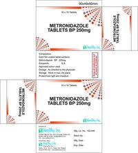 Metronidazole Tablets - 200 Mg, 400 Mg, 500 Mg | Film Coated, Uncoated, Sugar Coated, Antibiotic For Skin Infections And Rosacea