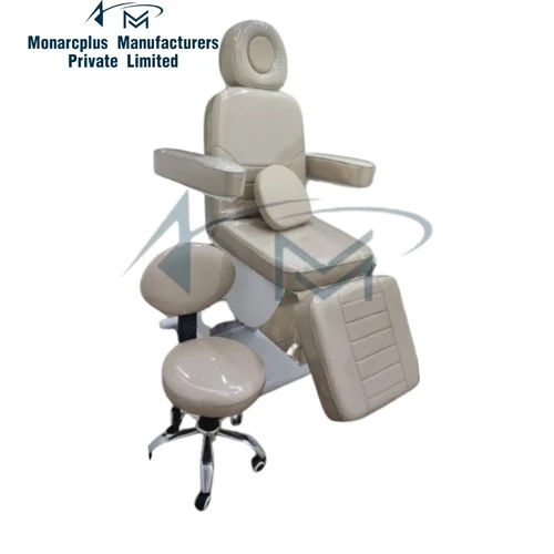 Electric Dermatology Chair - Stainless Steel , 22-Inch Height, Foldable Design, Durable Indian Style, Ideal for Hospitals