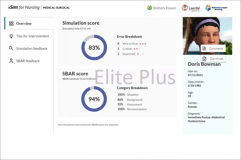 NextGen vSim for Nursing