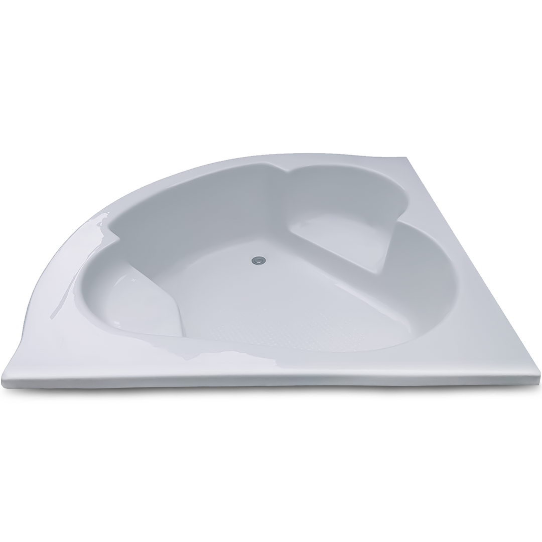 Sensual 4.75 ft Corner Fixed Bathtub
