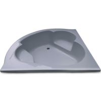 Sensual 4.75 ft Corner Fixed Bathtub