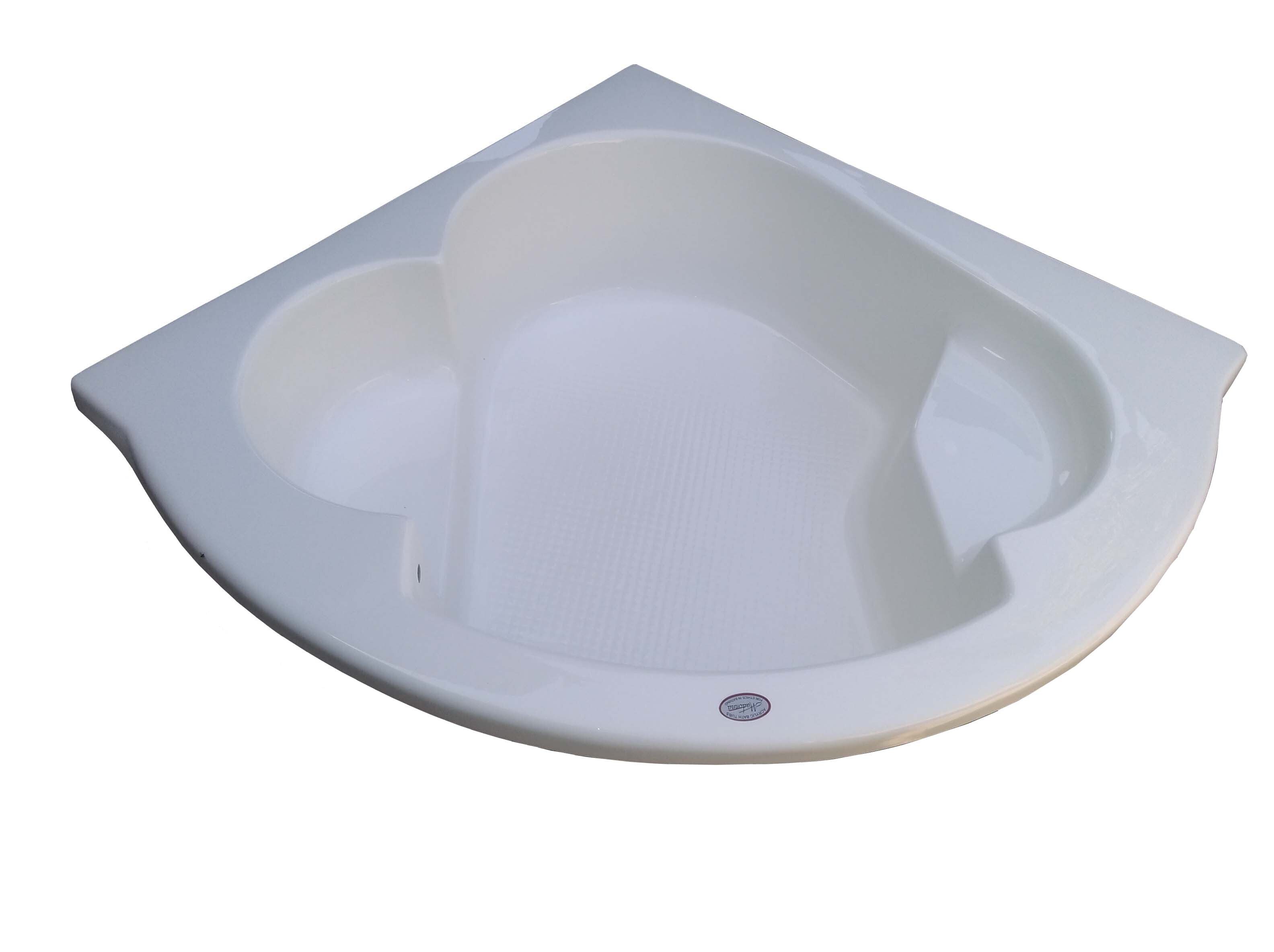 Sensual 4.75 ft Corner Fixed Bathtub