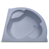 Sensual 4.75 ft Corner Fixed Bathtub