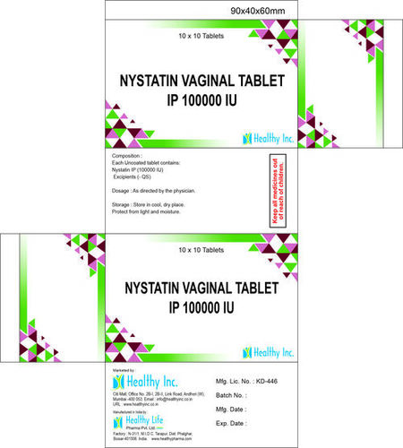 Nystatin vaginal tablet 1,00,000 IU