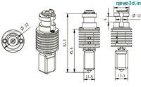 Bambu Lab High Speed Print Head Upgrade V6 Hotend Kit