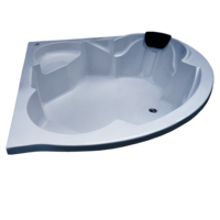 Ambassador 5 ft Corner Fixed Bathtub