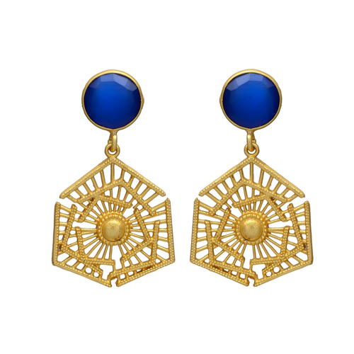 Blue Drop Earings