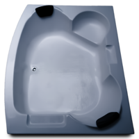 Temptation 6 ft x 4.75 ft Fixed Bathtub