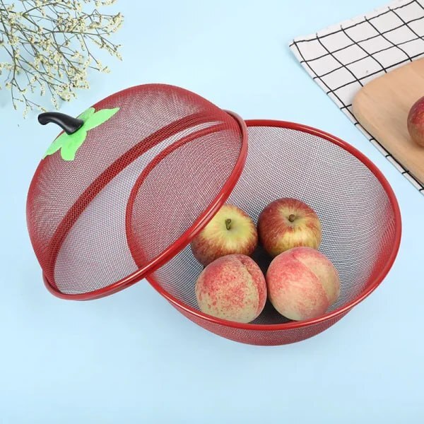 APPLE SHAPE NET FRUITS BASKET FOR KITCHEN