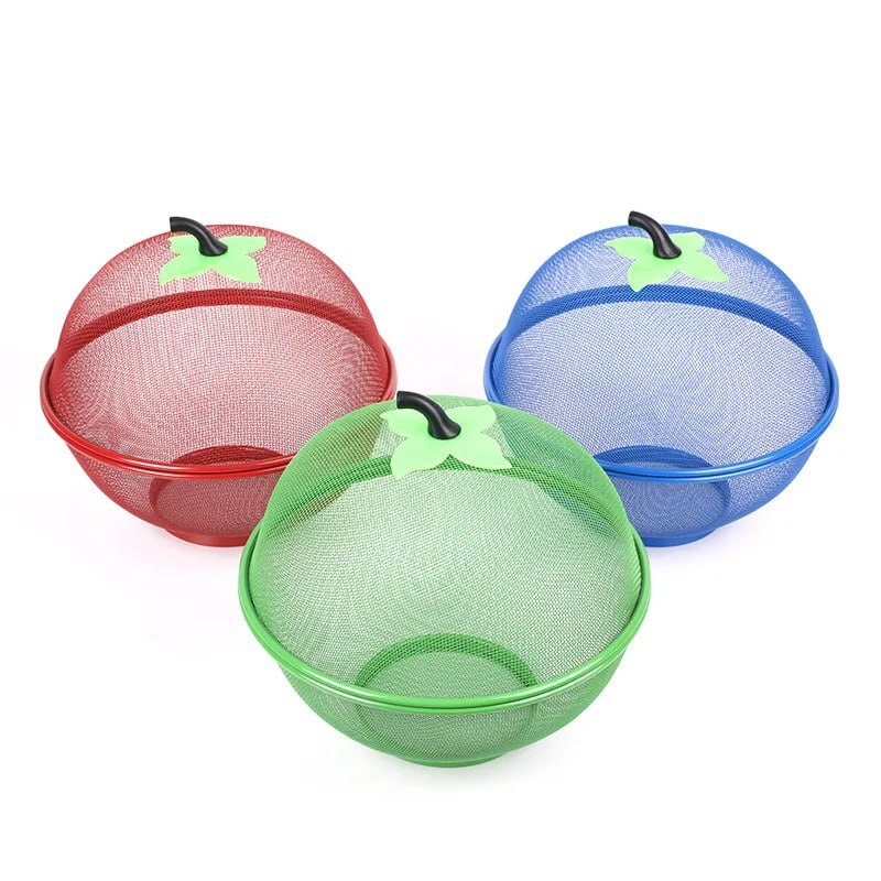 APPLE SHAPE NET FRUITS BASKET FOR KITCHEN