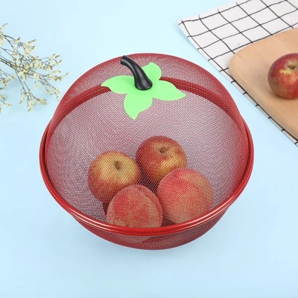 APPLE SHAPE NET FRUITS BASKET FOR KITCHEN