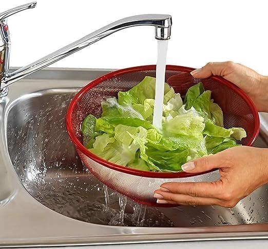 APPLE SHAPE NET FRUITS BASKET FOR KITCHEN