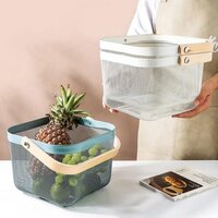 Mesh Storage Fruits Basket - Color: Silver