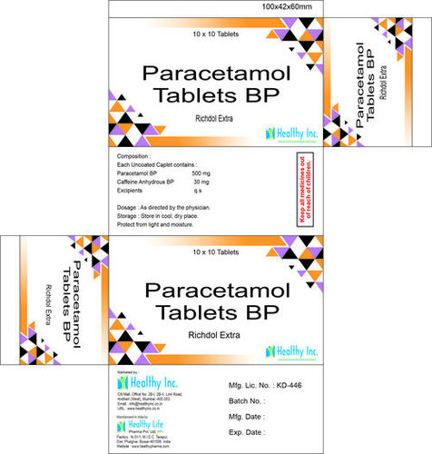 Paracetamol 325mg + Caffeine 30mg + Chlorpheniramine Maleate 2mg + Phenylephrine Hcl 2.5mg Tablet