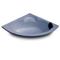14 Leo 4.5 ft Corner Fixed Bathtub