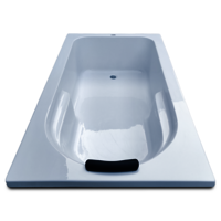 Alexander 6 ft x 3.25 ft Fixed Bathtub