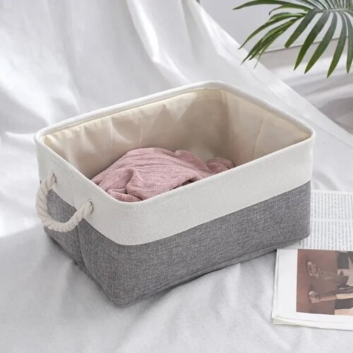 ECO-FRIENDLY CLOTH STORAGE BASKET BIN ORGANIZER