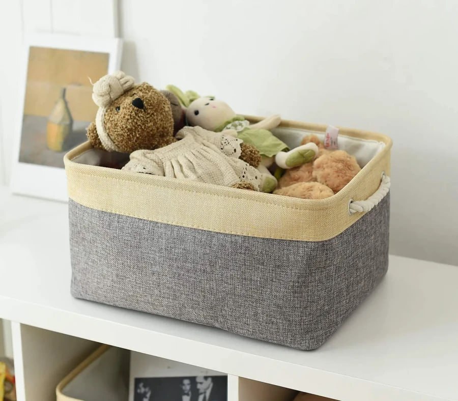 ECO-FRIENDLY CLOTH STORAGE BASKET BIN ORGANIZER