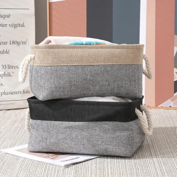 ECO-FRIENDLY CLOTH STORAGE BASKET BIN ORGANIZER