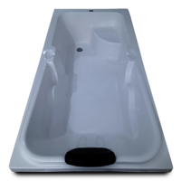 Ceaser 6 ft x 3 ft Fixed Bathtub