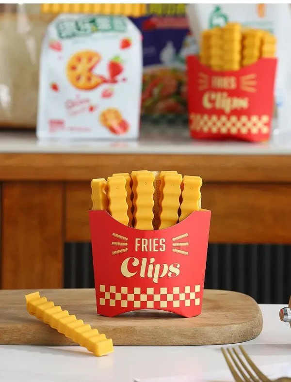 CREATIVE FRENCH FRIES SEALING CLIP (12 SETS)